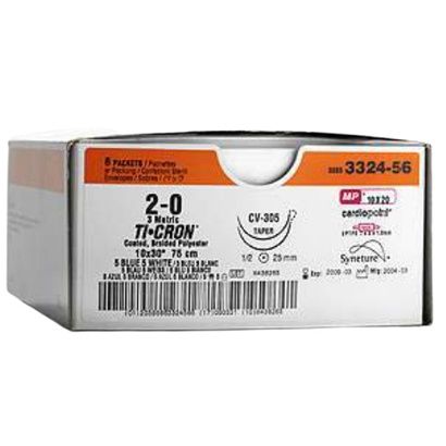 Buy Medtronic Ti-cron Taper Point Polyester Suture with-CV-25- Needle