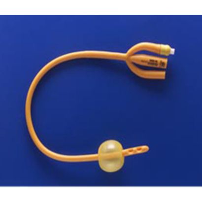 Buy Rusch Gold Silicone Coated 3-Way Foley Catheter - 5cc Balloon Capacity