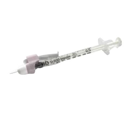 Buy Becton Dickinson SafetyGlide Insulin Syringe with Needle