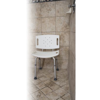 Buy Essential Medical Adjustable White Shower Bench