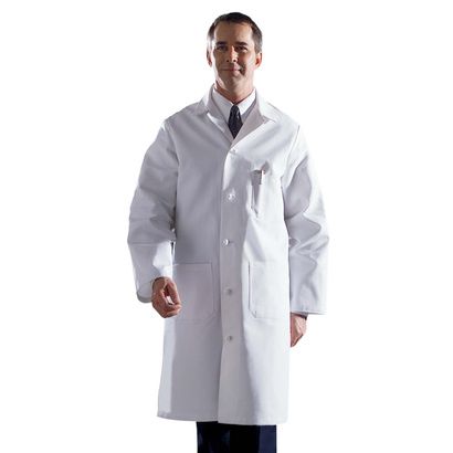 Buy Medline Mens Premium Full Length Cotton Lab Coats