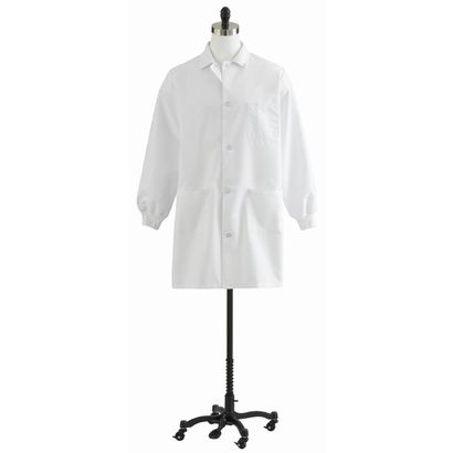 Buy Medline Unisex Knit Cuff Staff Length Lab Coat