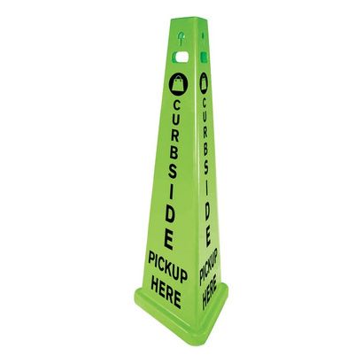Buy Impact TriVu Three-Sided Curbside Delivery Here Sign
