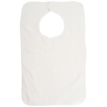 Buy Adult Mealtime Soft Terrycloth Bib With Hook And Loop Closure