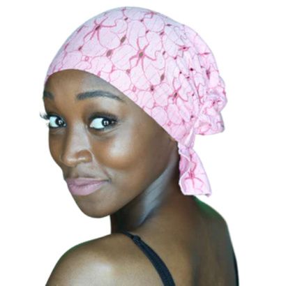Buy Chemo Beanies Whitney Pink-Magenta Floral Jacquard