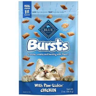Buy Blue Buffalo Bursts Cat Treats Paw-Lickin Chicken