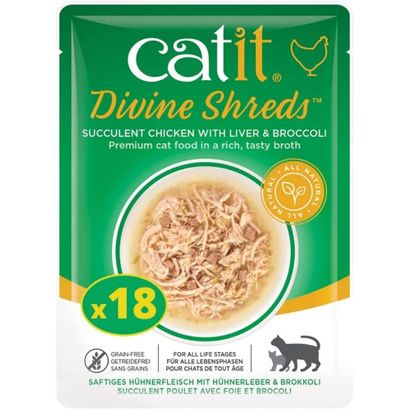 Buy Catit Divine Shreds Chicken with Liver and Broccoli
