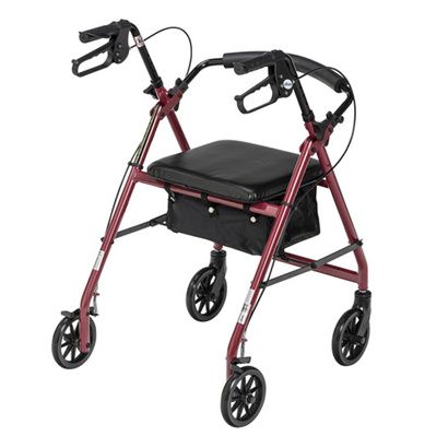 Buy Drive Aluminum Rollator With Fold Up and Removable Back Support and Casters