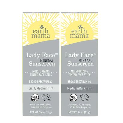 Buy Earth Mama Lady Face Mineral Sunscreen Tinted Face Stick