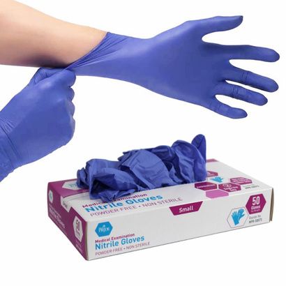 Buy MedPride Nitrile Ice Blue Exam Gloves