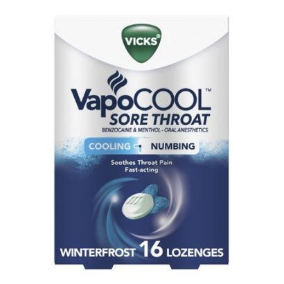 Buy Vicks VapoCOOL Sore Throat Relief Lozenges