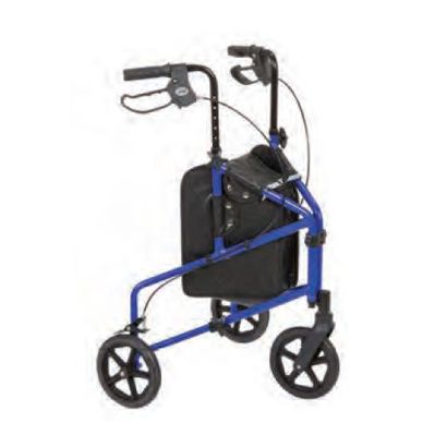 Buy Rose Healthcare Three Wheeled Rolling Walker With Carry Bag