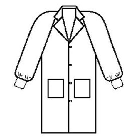 Halyard 3-Layer Basic Lab Coat