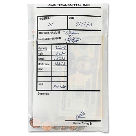 MMF Industries Cash Transmittal Bags