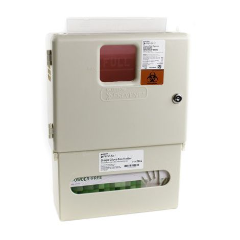 McKesson Prevent Sharps Wall Cabinet with Glove Box