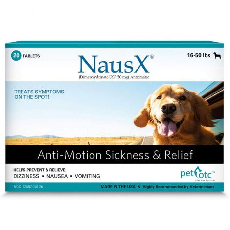 Pet OTC NausX Anti Motion Sickness Treatment for Dogs