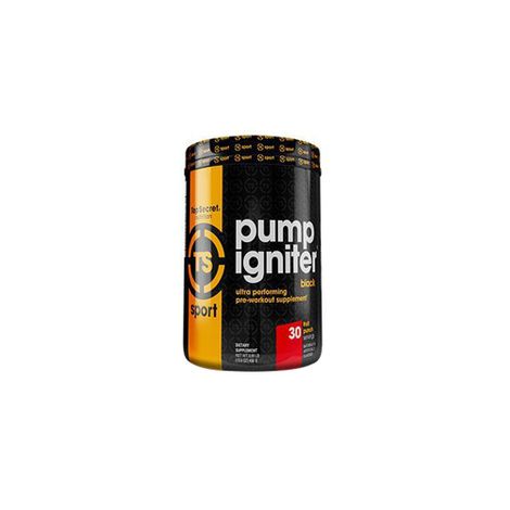 Top Secret Nutrition Pump Igniter Black Pre-Workout Dietary Supplement