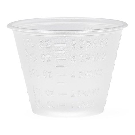 Medline Graduated Plastic Disposable Medicine Cups