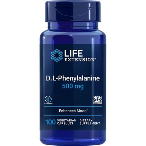 Life Extension D, L-Phenylalanine Capsules