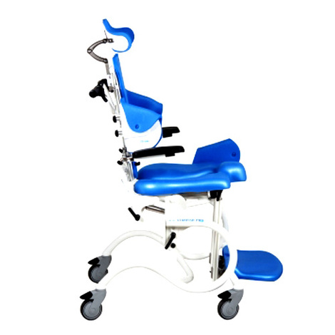 Clarke Starfish Pro Manual Shower and Commode Chair For Children With Whole Seat