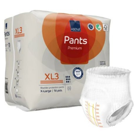 Abena Premium XL3 Disposable Underwear Pull On with Tear Away Seams X-Large,Adult, Disposable Moderate Absorbency,96/Case,MCK1000021330