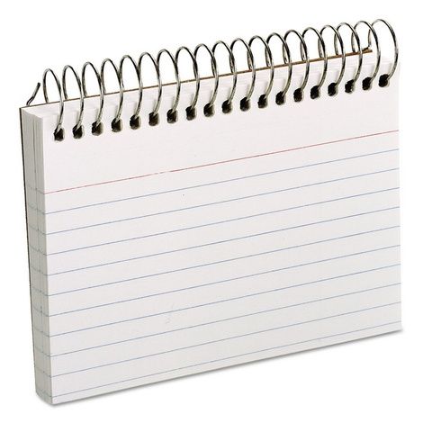 Oxford Spiral Bound Index Cards