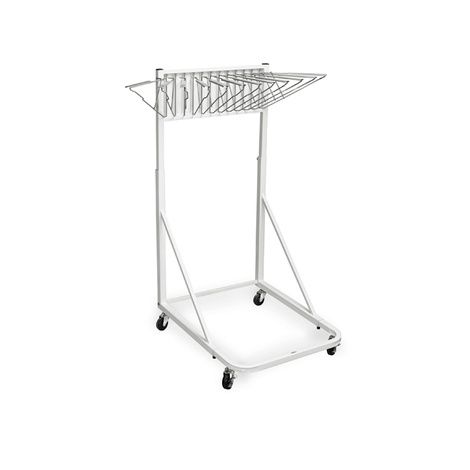 AdirOffice Vertical File Rolling Stand With 12 Brackets
