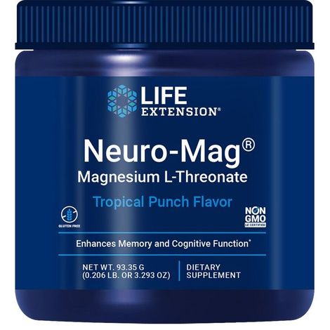 Life Extension Neuro-Mag Magnesium L-Threonate (Tropical Punch)