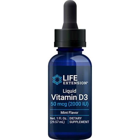 Life Extension Liquid Vitamin D3 - Mint Flavor