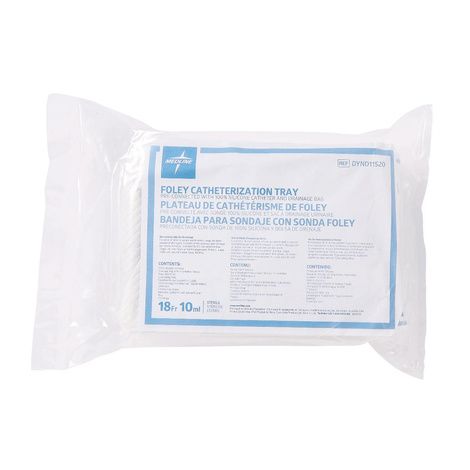 Medline Two Layer Silicone Closed System Foley Catheter Tray