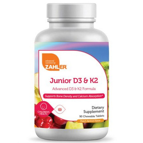 Zahler Junior D3 & K2 Chewable Vitamin