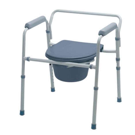 Medline EZ-Care 3-in-1 Painted Steel Commode