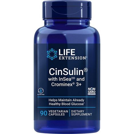 Life Extension CinSulin with InSea2 and Crominex 3+ Capsules