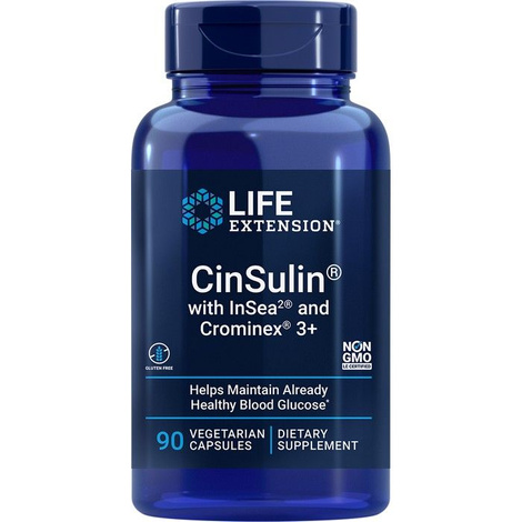Life Extension CinSulin with InSea2 and Crominex 3+ Capsules