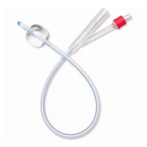 Medline Two-Way 100% Select Silicone Coude Tip Foley Catheter - 10cc ...