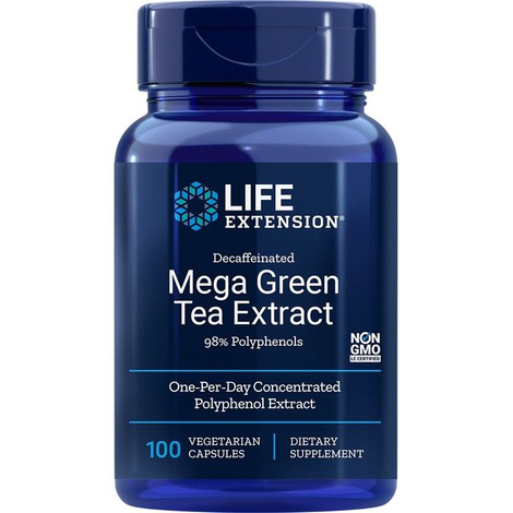Life Extension Decaffeinated Mega Green Tea Extract Capsules