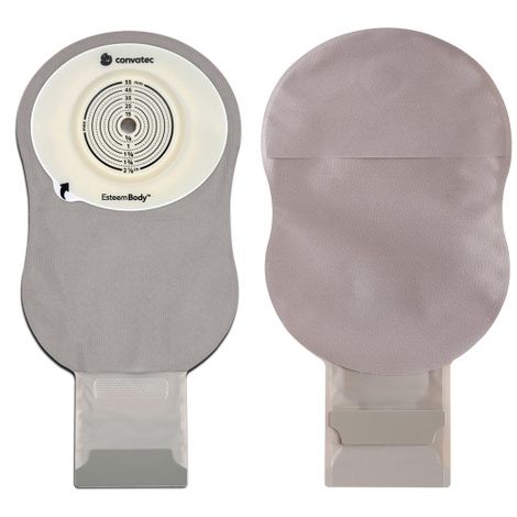 Hpfy StoresConvatec Esteem Body One-Piece Convex Trim To Fit Ostomy Pouch with Drainable Stoma