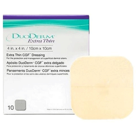 ConvaTec DuoDERM Extra Thin Dressing - 4 x 4 inches - Square