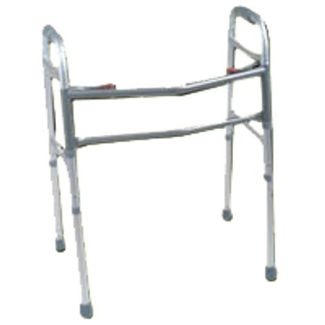 Rose Healthcare Oversized Two Button Aluminum Folding Walker