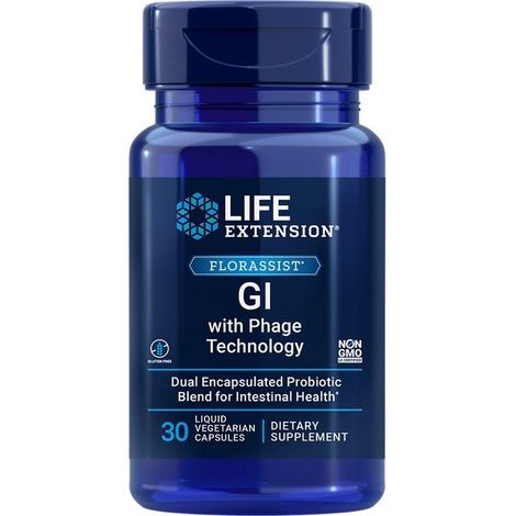 Life Extension FLORASSIST GI with Phage Technology Capsules