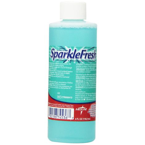 Medline SparkleFresh Mouthwash With Alcohol