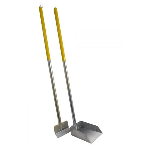 Large Discontinued by Manufacturer Flexrake Poop Pet Scoop/Spade with 3-Feet Aluminum Handle 