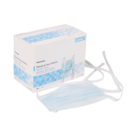 McKesson Pleated Ties Surgical Mask