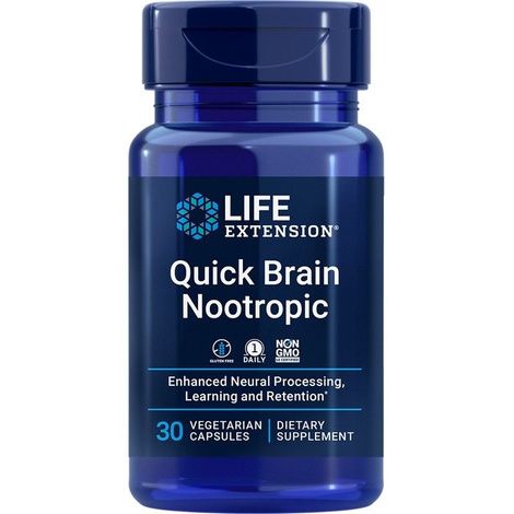 Life Extension Quick Brain Nootropic Capsules