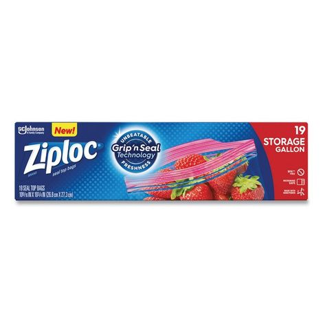 Ziploc Double Zipper Storage Bags