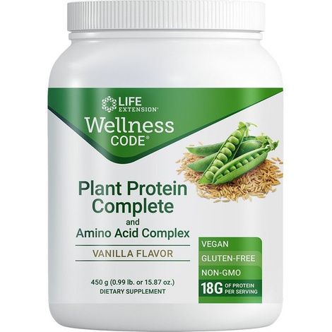 Life Extension Wellness Code Plant Protein Complete & Amino Acid Complex (CA only)