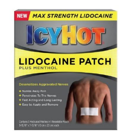 Aventis Icy Hot Topical Pain Relief Patch With Lidocaine