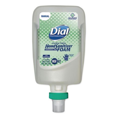Dial Professional FIT Fragrance-Free Antimicrobial Foaming Hand Sanitizer Manual Dispenser Refill