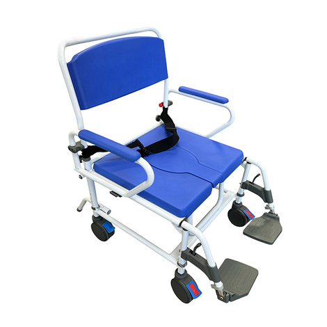 Healthline Ezee Life Aluminum Bariatric Shower and Commode Chair
