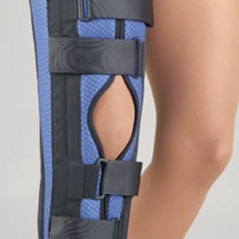 FLA Orthopedics Breathable Universal Tri-Panel Foam Knee Immobilizer